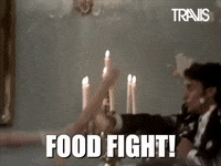Food Fight Party GIF by Travis