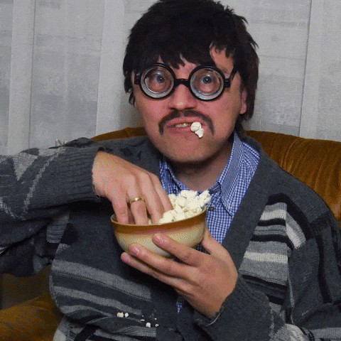 Fight Popcorn GIF