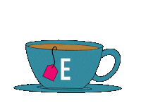 Cup Of Tea Sticker by Elizabeth Goddard