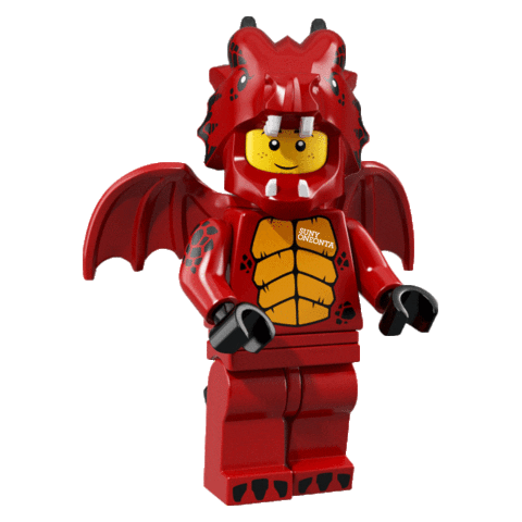 Red Dragons Lego Sticker by SUNY Oneonta