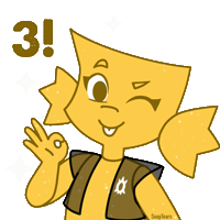 Excited Wink Sticker