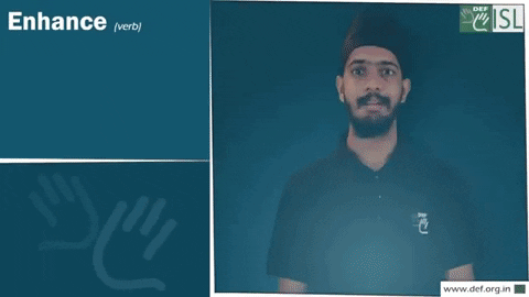 Enhance Sign Language GIF by ISL Connect
