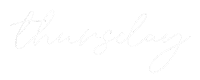 Thursday Sticker