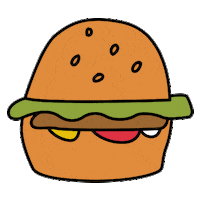 burger Sticker by Lowi