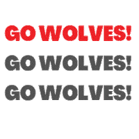 Go Wolves Sticker by RSHS Counselors