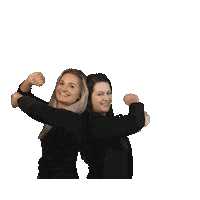 Be Strong Funny Girl Sticker by Maalia Agentur