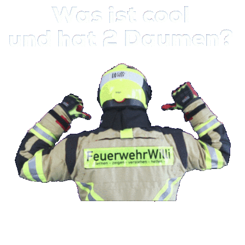 Fire Fighter Sticker by FeuerwehrWilli