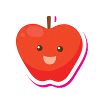 telekomromania apple fruits mar telekom Sticker