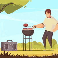Friends Grilling GIF by Vitacost