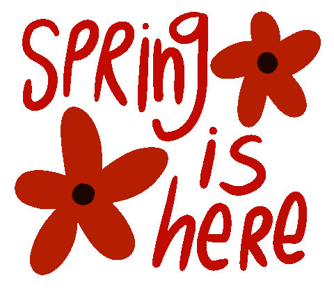 Spring Season Flower Sticker by Demic