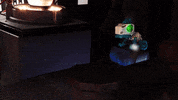 Sliverlit running run dino rolling GIF
