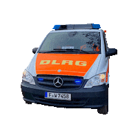 dlrgfrankfurt mercedes vito blaulicht einsatz Sticker