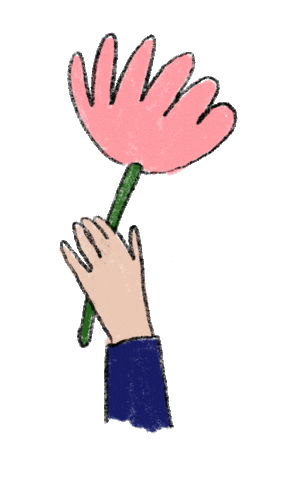 Flower Give Sticker