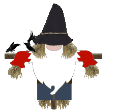Gnome Scarecrow Sticker
