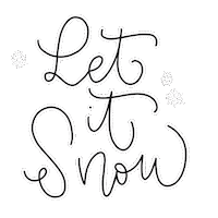 Let It Snow Sticker