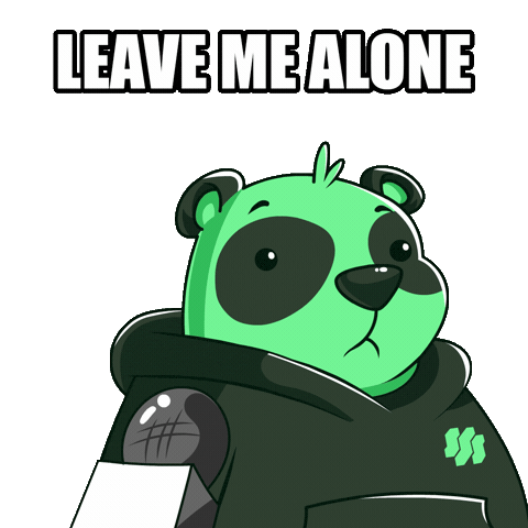 Dont Bother Me Go Away Sticker by SuperVerse