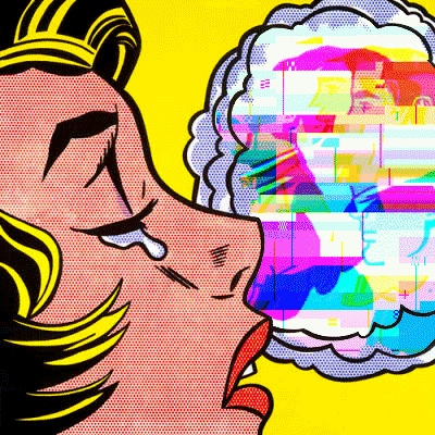 pop art crying GIF by G1ft3d