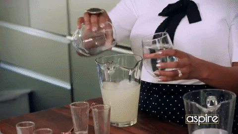 Aspire_TV giphygifmaker splash bang lemonade GIF