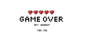 Try Again Game Over GIF by hamlet
