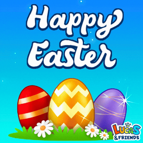 Easter Eggs GIF by Lucas and Friends by RV AppStudios