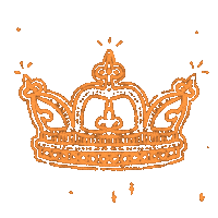 blackheartcreations queen sparkle crown king Sticker