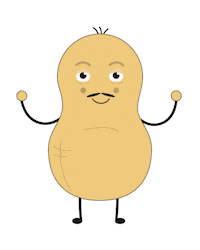 Jump Peanut Sticker