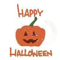 Happy Jack O Lantern Sticker by subtlestrokes