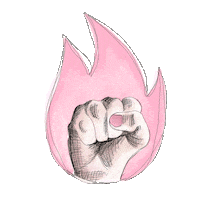 Fire Fist Sticker by Journey To Worthy
