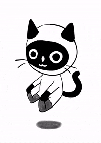 Emilycoxillustration cat halloween magic silly GIF