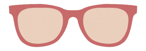 glasses unfold Sticker by Alissa Griffith