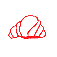 Illustration Croissant Sticker by Blank Street