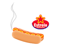 hotdog estrelaalimentos Sticker by Fernanda Quintino