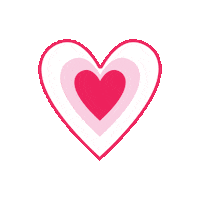 be_ilana love heart pink valentines day Sticker