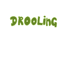 Drooling Wow Sticker