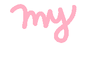 My Love Pink Sticker by Ai and Aiko
