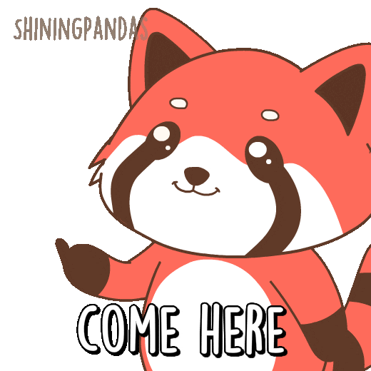 Come Red Panda Sticker