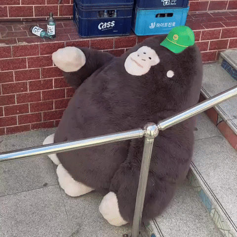 sigourulla drunk drinking alcohol gorilla GIF