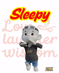 Tired Knock Out GIF by Zhot