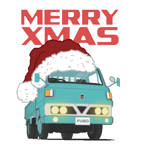 Driving Merry Christmas Sticker by FUSO