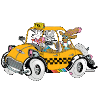 New York Taxi Sticker by Emo Nite