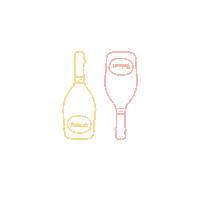 Drink Cheers Sticker by Claire Bonnet