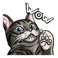 Cat Love Sticker by Ellienka