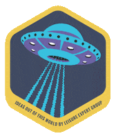 Leisure-Expert-Group ufo leg out of this world alien abduction Sticker
