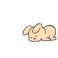 Kakikichan bunny lazy 兔 懶 Sticker