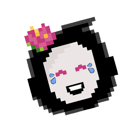 Happy Pixel Sticker by BigBrains