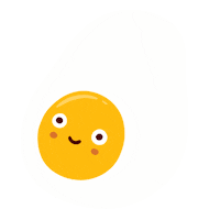 Sunny Side Egg Sticker by moodoodles