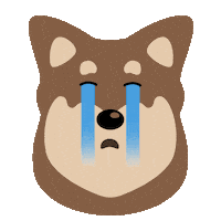 Dog Crying Sticker by Hau-Hau Champion