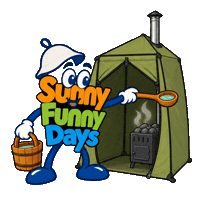 Steam Sauna Sticker by Sunny Funny Days