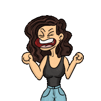 Cry Screaming Sticker