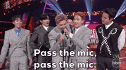 Boy Band Pass The Mic GIF by AMAs